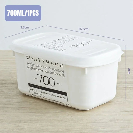 White Sealed Food Storage Containers – Kitchen Organizer