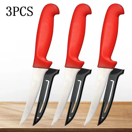 Stainless Steel Carving & Boning Knife Set – Kitchen Meat, Fish, & Vegetable Slicing Tools