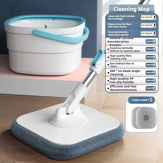 360° Spin Mop with Self-Cleaning Bucket – Microfiber, Hands-Free Cleaning