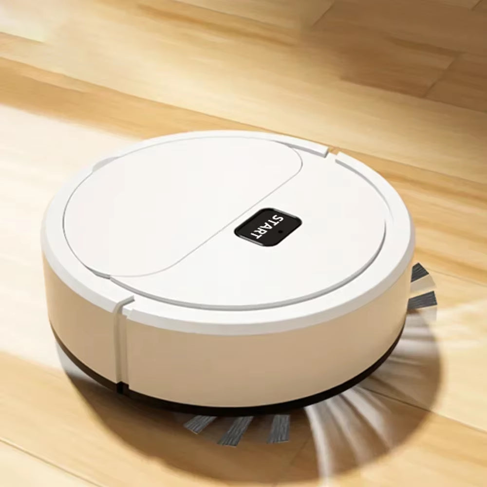 2024 Portable Mini Robotic Vacuum Cleaner – USB Rechargeable, Wet & Dry, 3-in-1