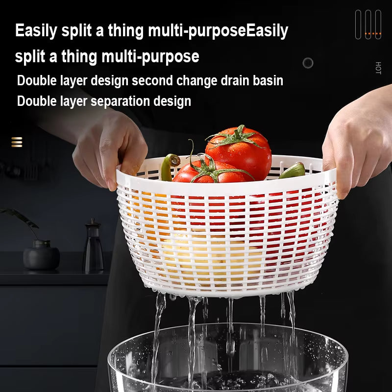 Electric Vegetable & Fruit Dehydrator with Quick Cleaning and Wet-Dry Separation