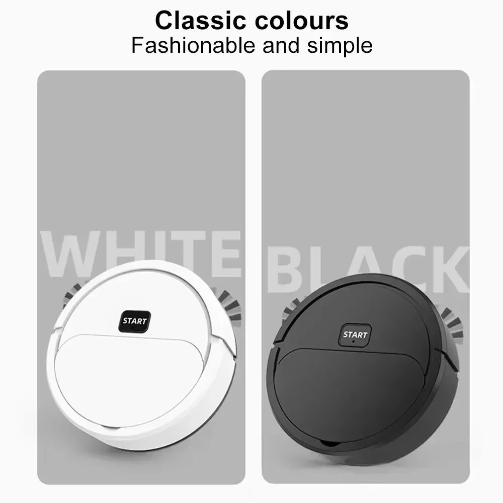 2024 Portable Mini Robotic Vacuum Cleaner – USB Rechargeable, Wet & Dry, 3-in-1