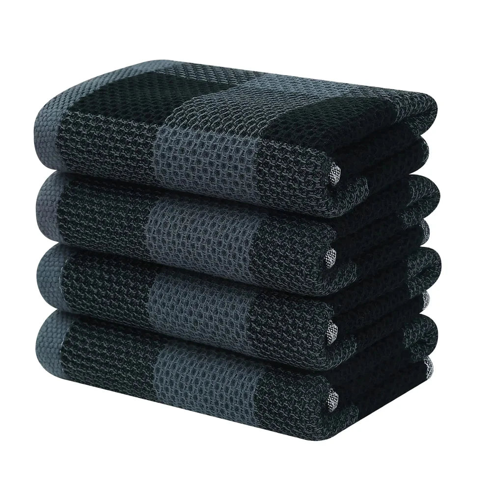 100% Cotton Waffle Weave Dishcloths - Super Soft & Absorbent Kitchen Towels