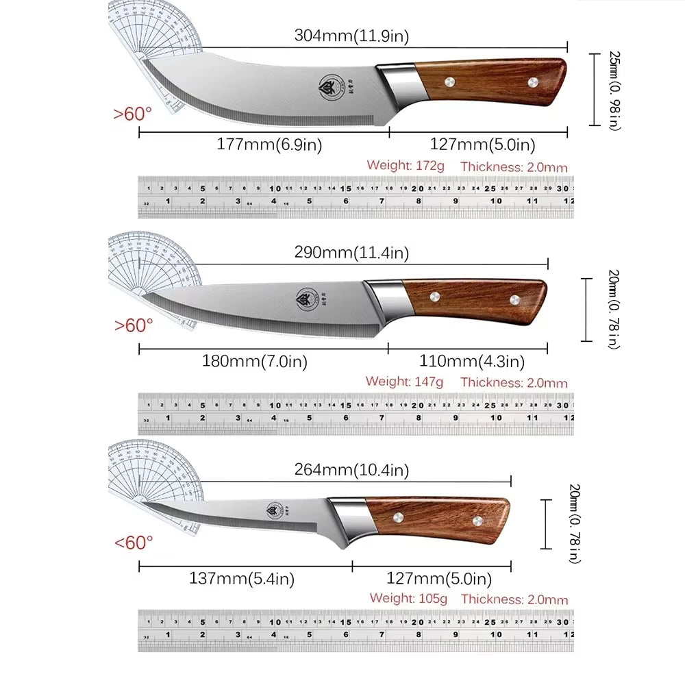 Premium Meat Cleaver & Boning Knife Set