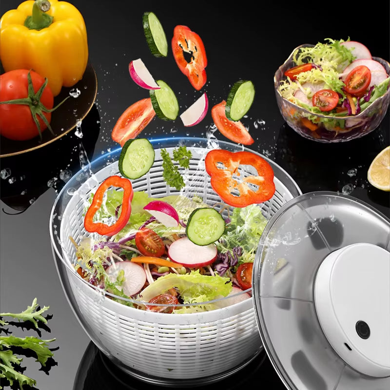 Electric Vegetable & Fruit Dehydrator with Quick Cleaning and Wet-Dry Separation