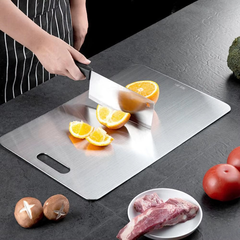 Antibacterial Stainless Steel Cutting & Dough Kneading Board