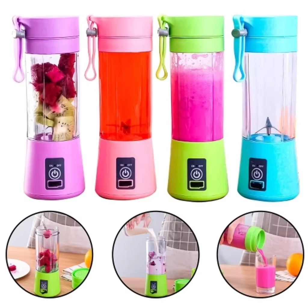 Portable USB Rechargeable Mini Blender 380ML for Shakes & Smoothies