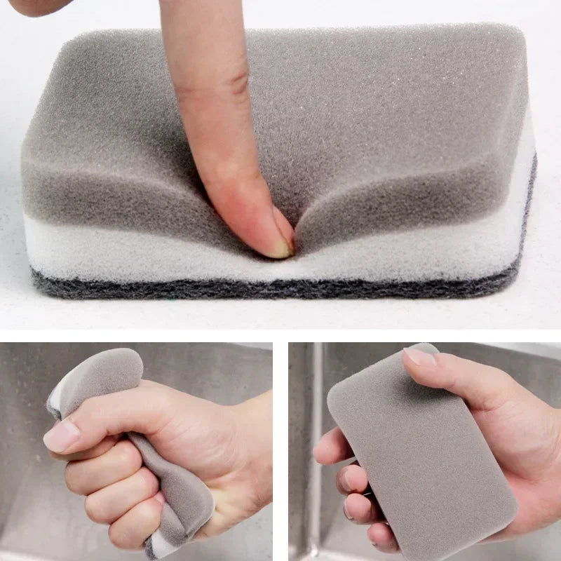 10Pcs Double-Sided Kitchen Cleaning Sponges & Pads