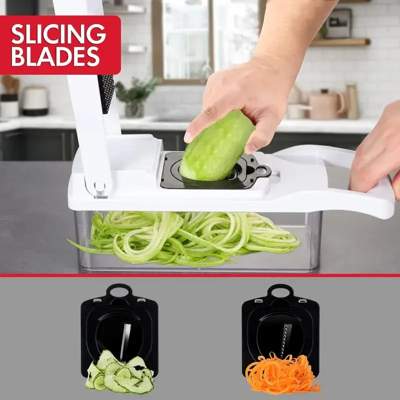 14-Piece Multi-Functional Kitchen Vegetable Cutter & Slicer Set