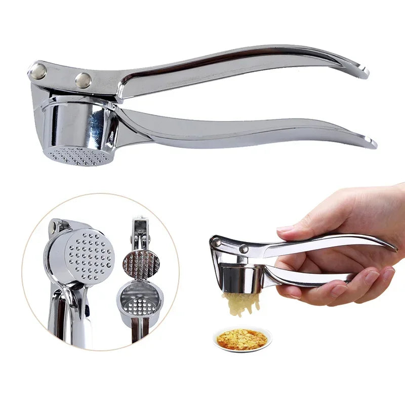 Stainless Steel Garlic Smasher & Squeezer Manual Press Tool