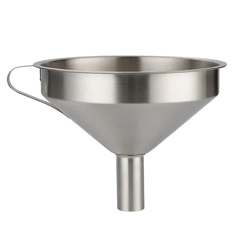 Stainless Steel Funnel with Filter – Wide Mouth for Canning & Kitchen Use