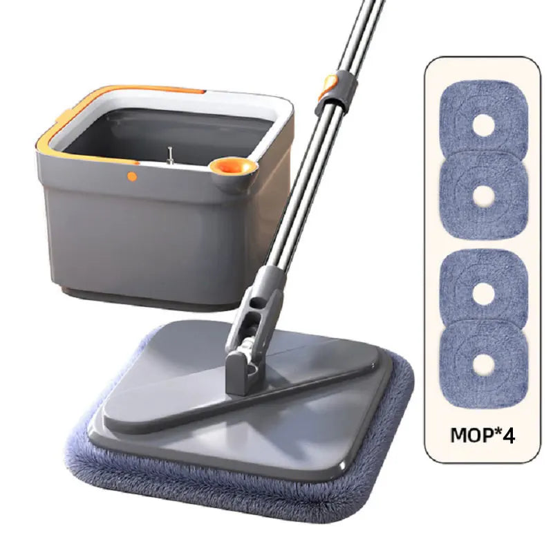 360° Spin Mop with Self-Cleaning Bucket – Microfiber, Hands-Free Cleaning