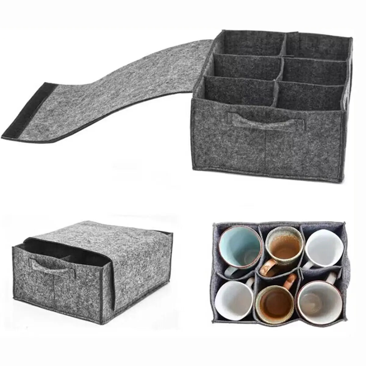 Thickened Caravan Tableware Storage Bag - Dish, Cup & Kitchen Organizer