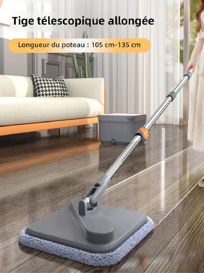 360° Spin Mop with Self-Cleaning Bucket – Microfiber, Hands-Free Cleaning