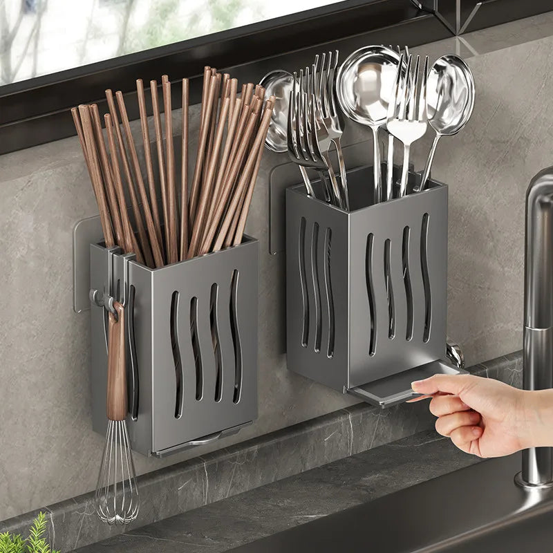 Multifunctional Kitchen Utensil & Cutlery Drying Rack