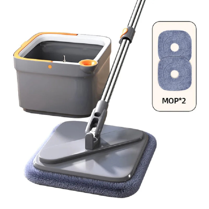 360° Spin Mop with Self-Cleaning Bucket – Microfiber, Hands-Free Cleaning