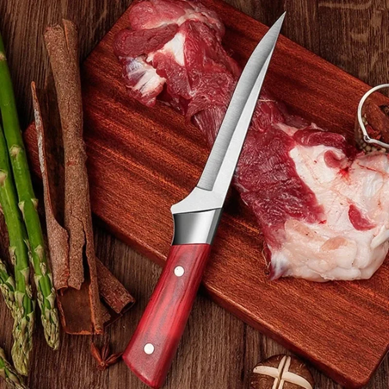 6Inch Kitchen Boning Knife for Meat Cutting Stainless Steel Fruit Paring Knife Cut Meat Pork Beef Sheep Knife Kitchen Supplies