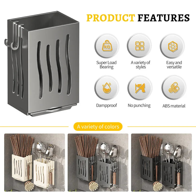 Multifunctional Kitchen Utensil & Cutlery Drying Rack