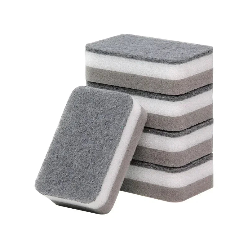 10Pcs Double-Sided Kitchen Cleaning Sponges & Pads