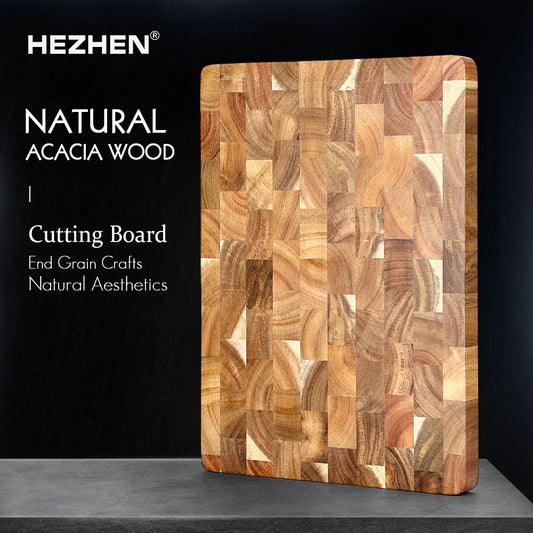 Cutting Board Double-Sided Using Premium Acacia Wood Splicing Chopping Board Drain Water and Damp-Proof Kitchen Tools