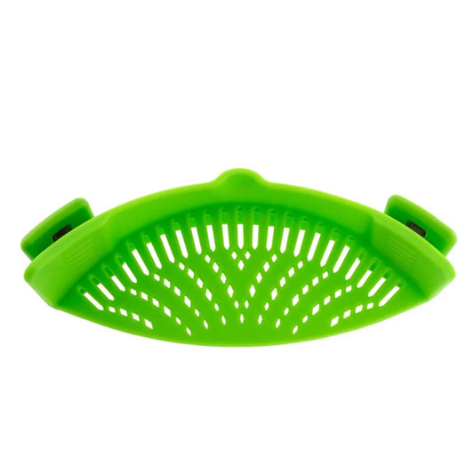 Silicone Clip-On Pot Strainer | Anti-Spill Colander for Pasta, Fruits & Vegetables