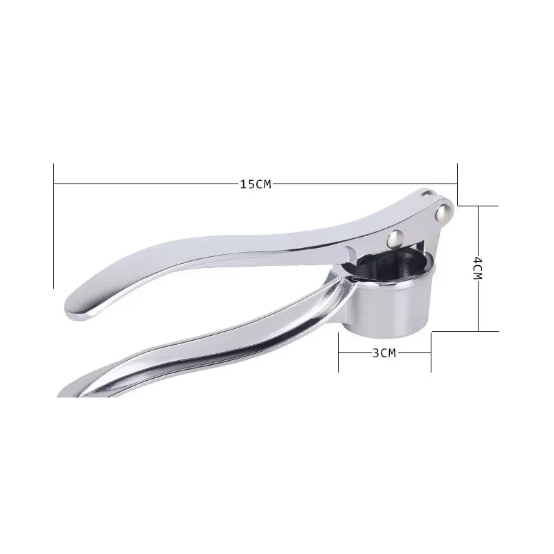 Stainless Steel Garlic Smasher & Squeezer Manual Press Tool