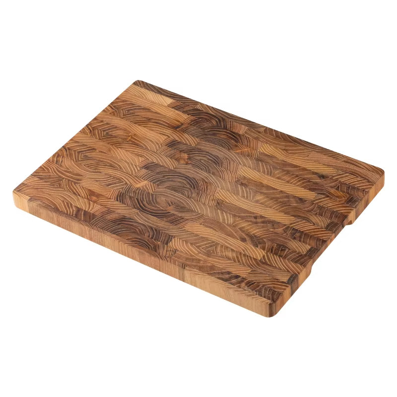 Premium Teak Wood Cutting Board - Large (16.5"x11.8") & Medium (13.3"x9.5"), 1" Thick, Ideal for Holidays