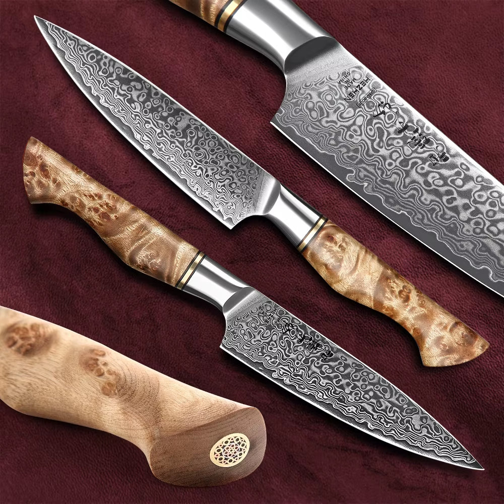 5 Inch Utility Knife Real 67 Layer Damascus Super Steel Super Cook Knife Pretty Peeling Knife Super Sharp Kitchen Knife