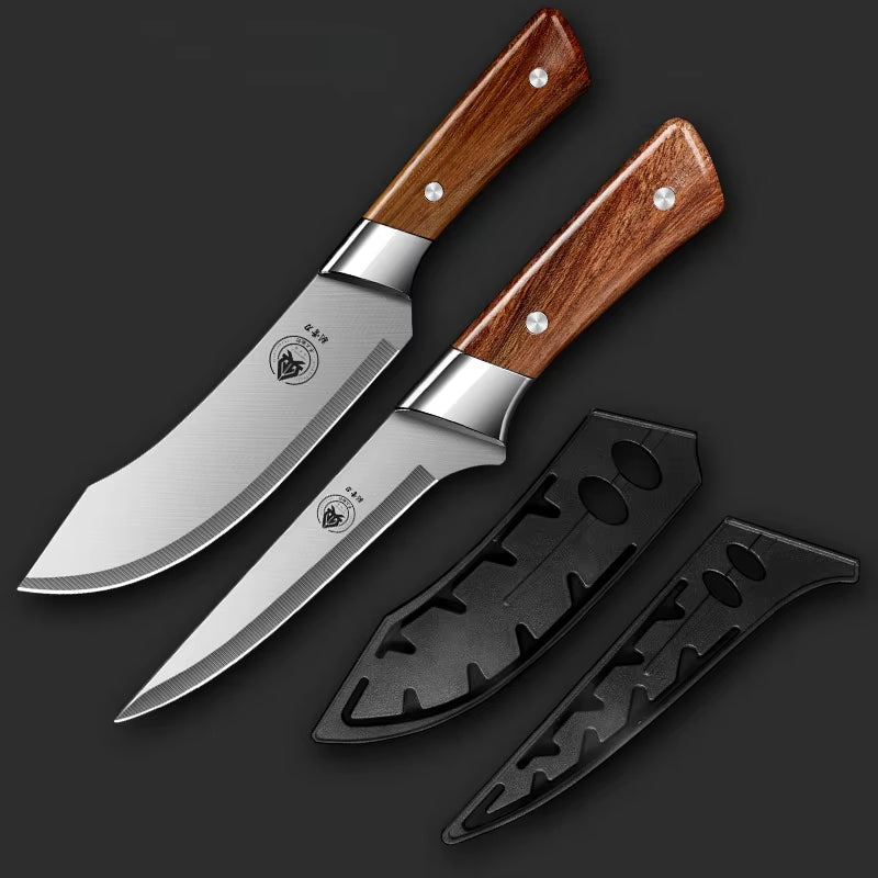 Premium Meat Cleaver & Boning Knife Set